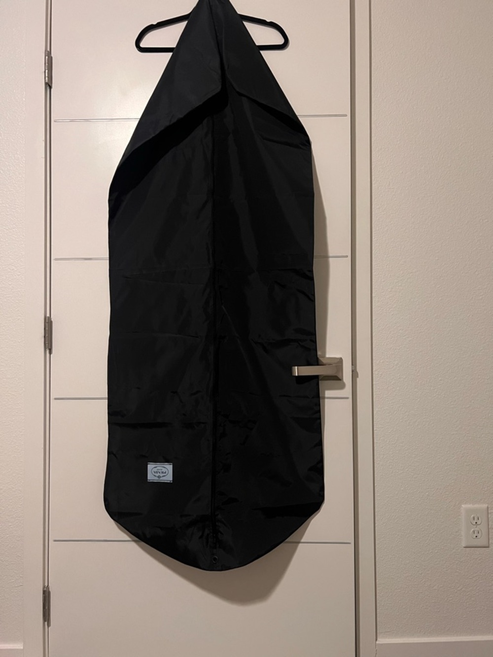 Prada Black Garment Cover with White Logo Patch